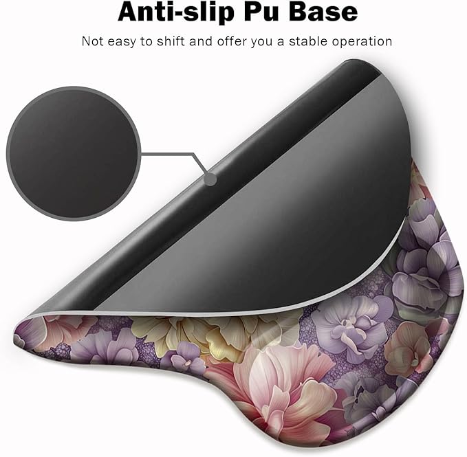 Ergonomic Mouse Pad with Wrist Support, Mouse Pad with Wrist Rest and Coaster - Image 3