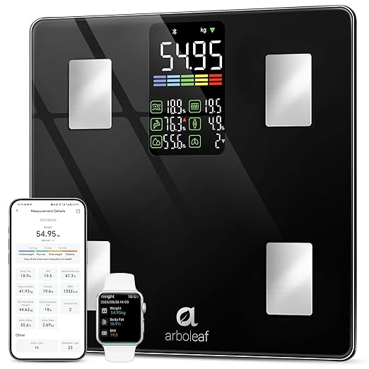 Arboleaf Smart Scale with BMI, Body Fat, Muscle Mass, 14 Composition Metrics by arboleaf