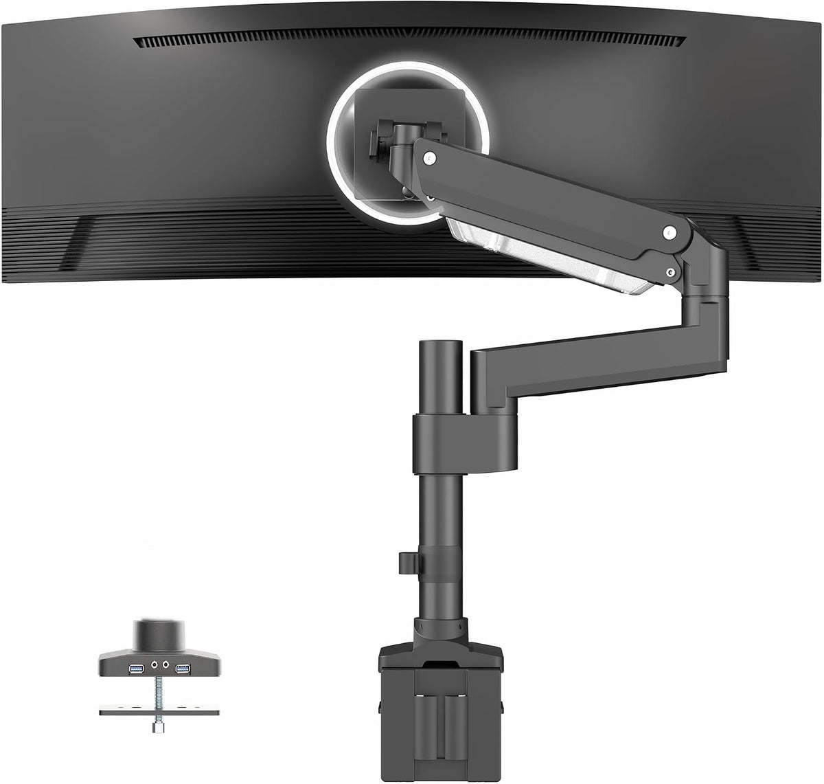 VIVO Premium Aluminum Tall Extended Monitor Arm