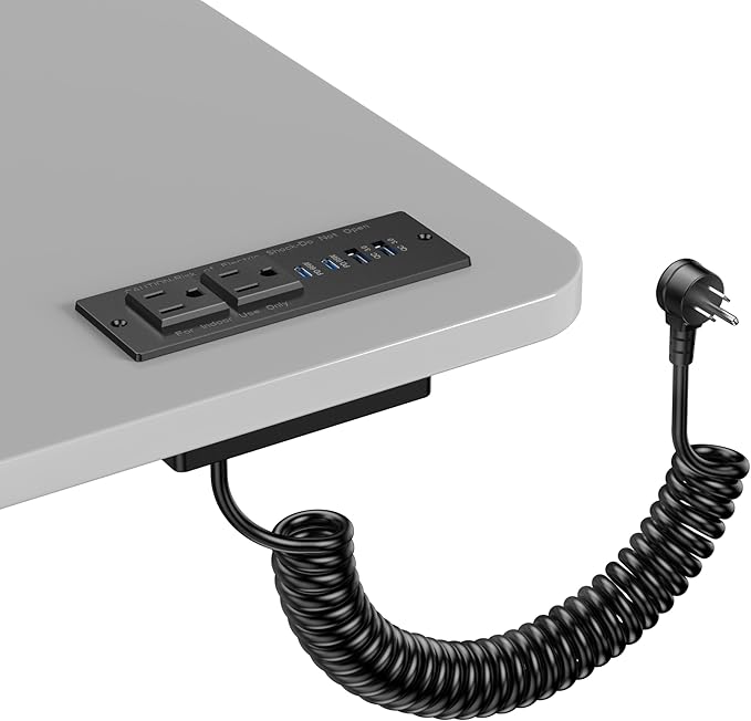 Recessed Power Strip USB C 65W Fast Charging Station, in Drawer Outlet by Jgstkcity