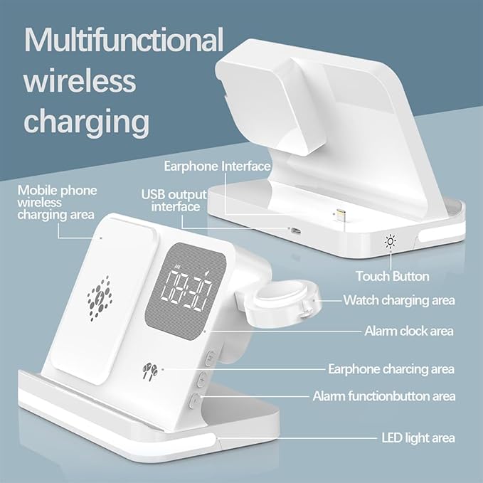 AYI 4in1 Multi Functional Wireless Charging Station - Image 5