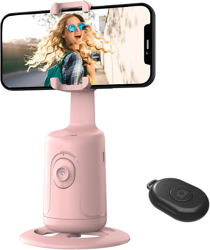 Auto Face Tracking Tripod, 360° Rotation Face Body Phone Camera Mount Smart by Rupital