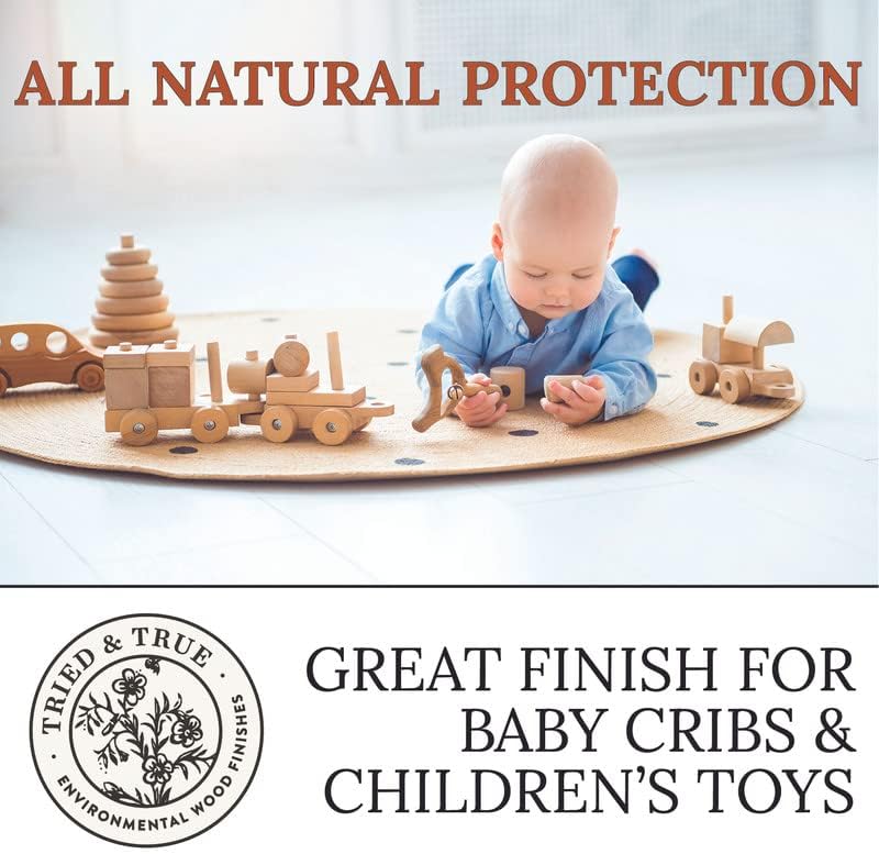 Tried & True Original Wood Finish, 8 oz. | Linseed Oil & Beeswax Blend for Woodworking Projects, Long-Lasting Durability, Food Safe Sealer, Non-Toxic Wood Finish