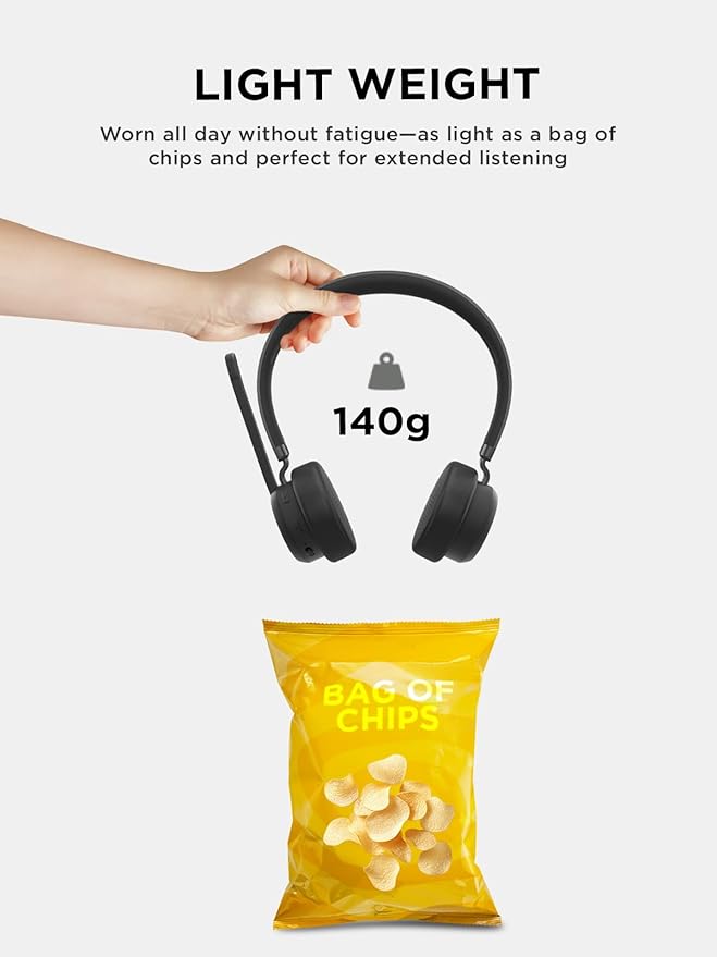 Lenovo Wireless VoIP Headset Teams Certified, Noise-Canceling Mic, USB-A - Image 8