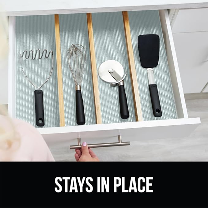 GORILLA GRIP powerGRIP Drawer Shelf and Cabinet Liner, Thick Strong Hold - Image 9