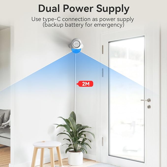 CPVAN WiFi Motion Sensor Alarm, 125dB Wireless DIY Smart PIR Motion Detector - Image 8