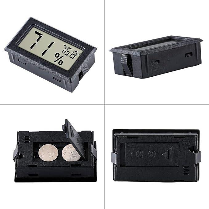 12 Pack Pgzsy Mini Small Digital Electronic Temperature Humidity Meters Gauge - Image 6
