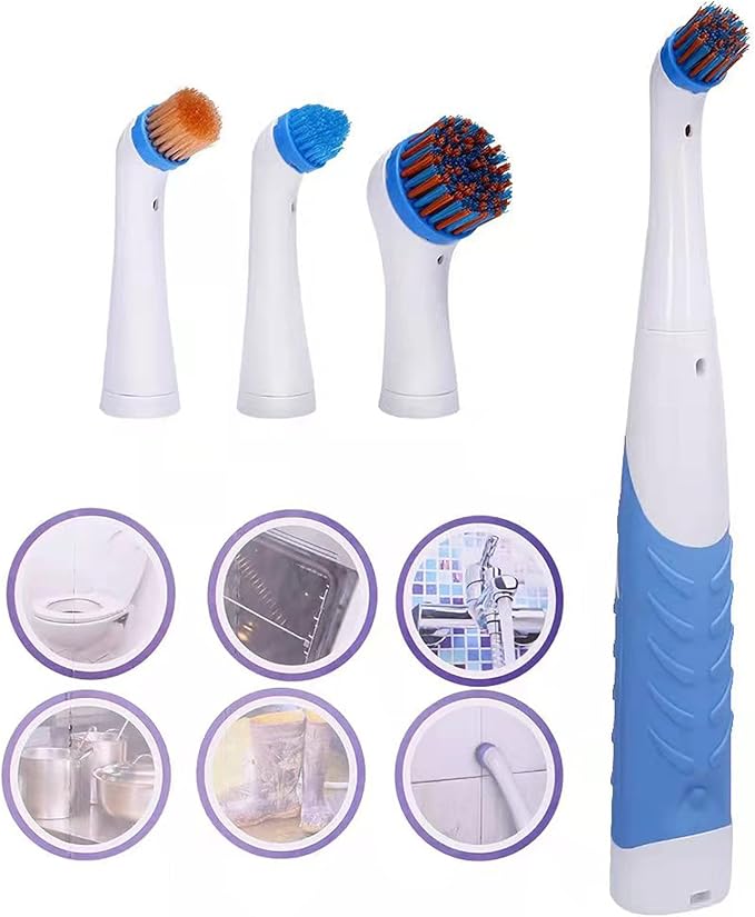 Electric Cleaning Brush with 4 in 1 Multiple Brush Heads, Indoor Household - Image 7