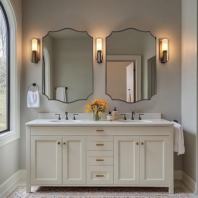 ANDY STAR Brushed Bronze Mirror, Bathroom Mirror - Image 9