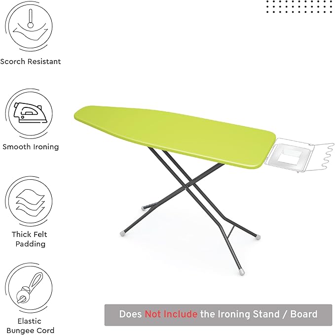 Encasa XO Ironing Board Cover and Pad 54"x15" - 4mm Felt Large Iron Board Cover - Image 2