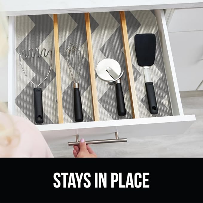 GORILLA GRIP powerGRIP Drawer Shelf and Cabinet Liner, Thick Strong Hold - Image 9
