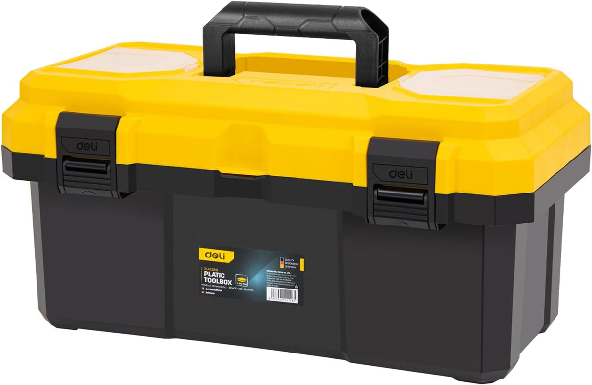 16 inch tool box with lock, 2-layer heavy-duty, main product view