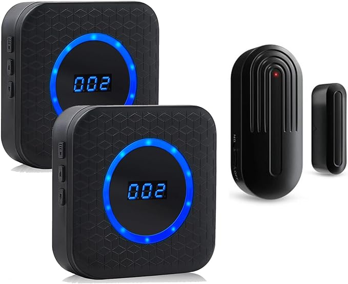 SanJie Wireless Door Chime for Business When Entering Door Entry Chime Door Bell by SANJIEGuardSecurity