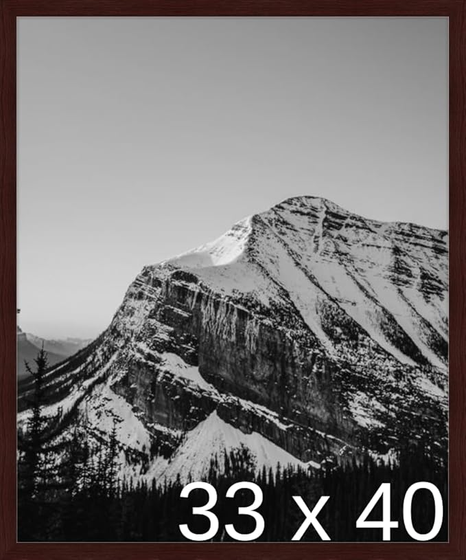 Frame It Easy 33 x 40 Merlot Wood Frame by FrameItEasy