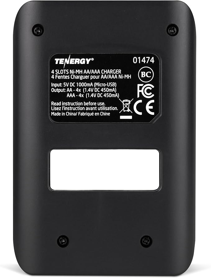 Tenergy TN474U 4-Bay NiMH/NiCD Battery Charger - Image 8