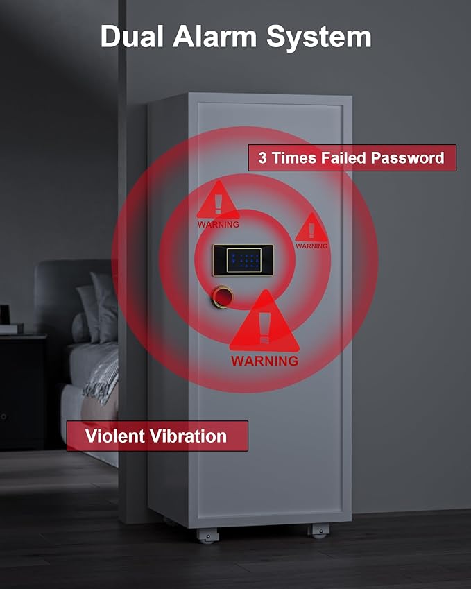 TIGERKING 17.6 Cu Ft Extra Large Home Security Safe – Touchscreen Lock - Image 7