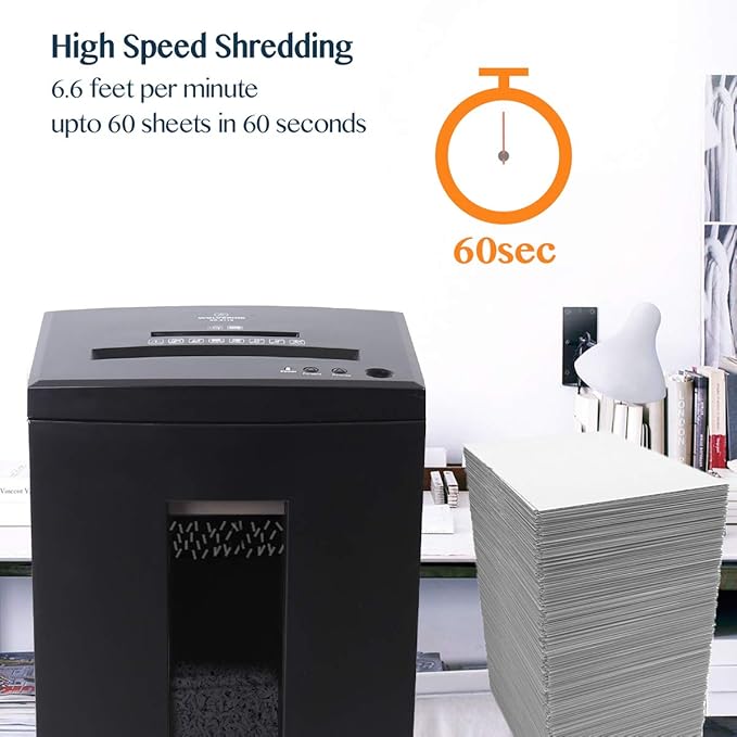 WOLVERINE 10-Sheet Super Micro Cut High Security Level P-5 Heavy Duty - Image 8