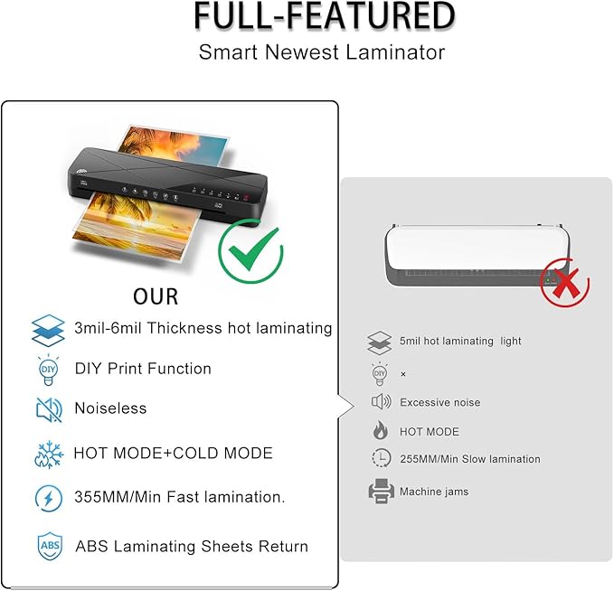 Crenova Laminator Machine 13 inch, Laminating Machine - Image 2