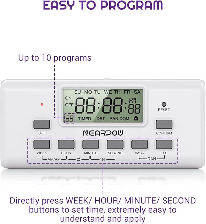 NEARPOW Digital Timer For Lamp - Image 6
