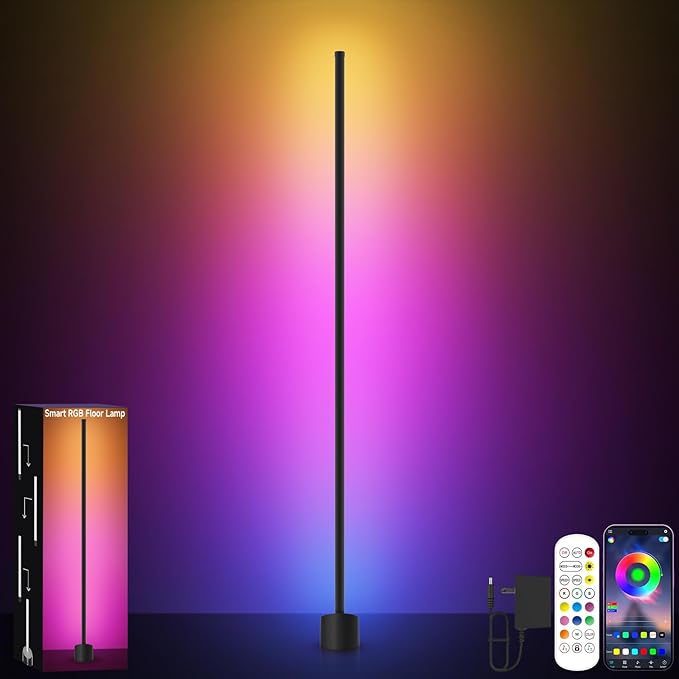 GIPOYENT Standing Floor Lamp, RGB LED Lamp by GIPOYENT