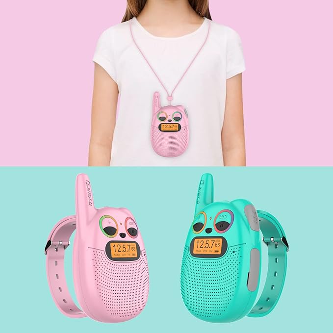 Qniglo Walkie Talkies for Kids Rechargeable 2 Pack, Wrist Watch Walkie Talkies - Image 2