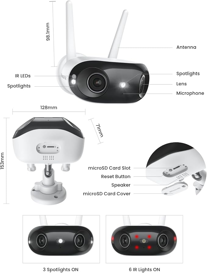 REOLINK 4K 8MP 180° Panoramic Security Camera - Image 9