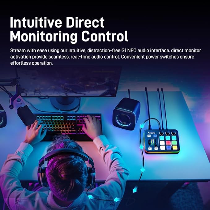 MAONO Gaming Audio Mixer, Audio Interface - Image 6