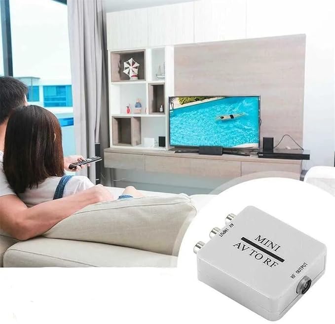 SAIZHUO Video Converter, AV to RF Mini Video Converter Box Driver-Free Adapter - Image 4