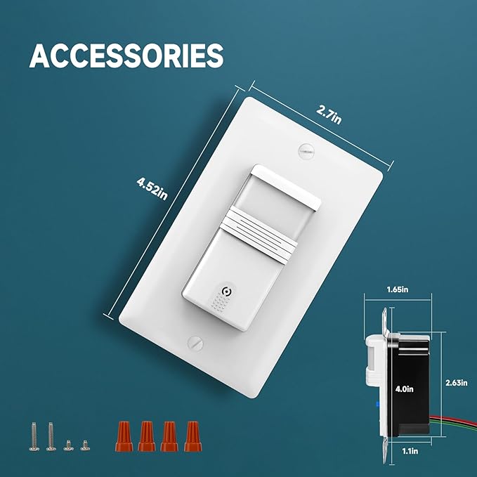 ECOELER Motion Sensor Light Switch, Occupancy & Vacancy Model Motion Activated - Image 7