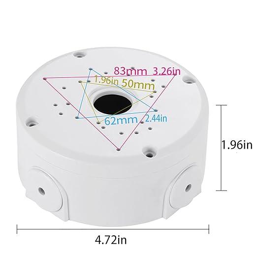 Universal Bullet Security Camera Junction Box Mount Bracket Plastic Rainproof - Image 7