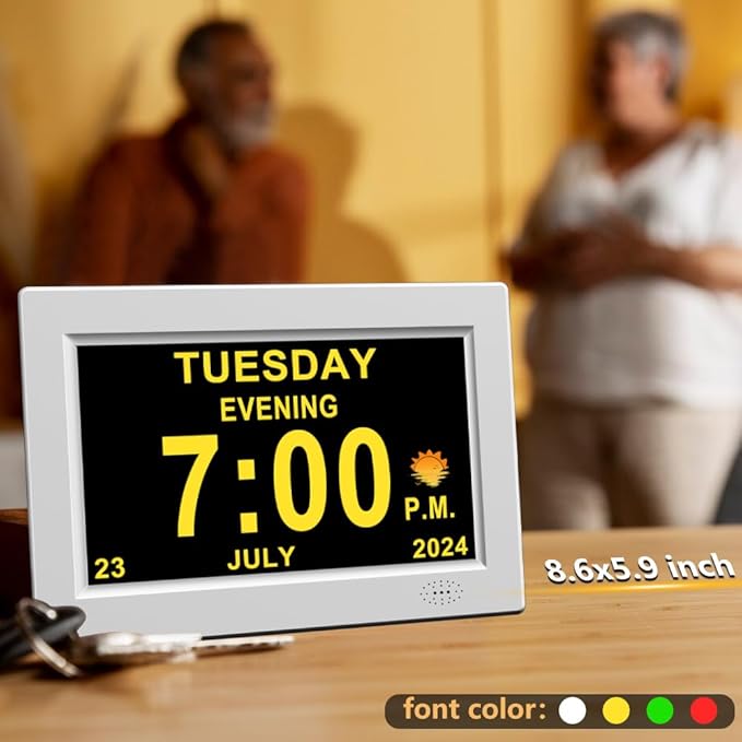 CAZOKASI 8inch Extra Large Impaired Vision Digital Alarm Clock - Image 6