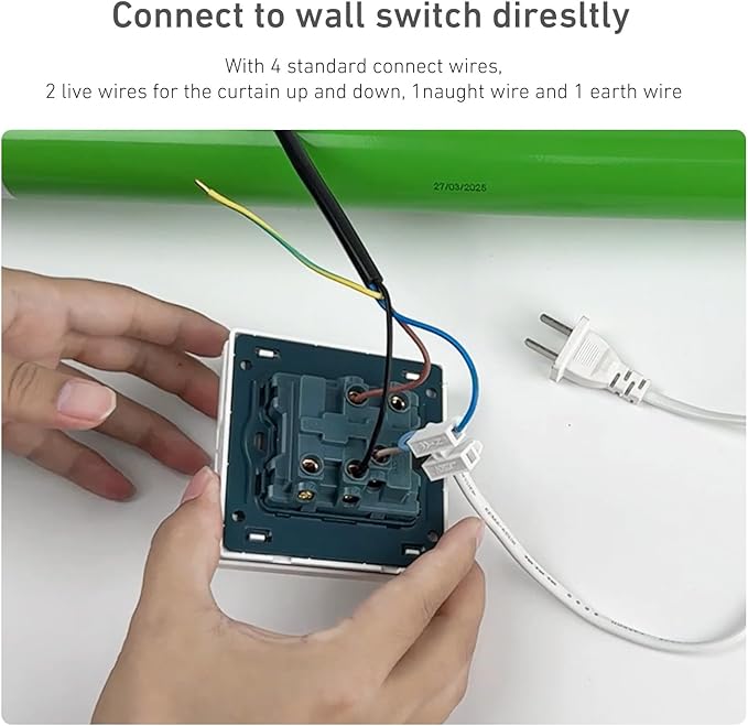 AC 110V/220V Hardwired Wall Controller | Roller Shutter Switch - Image 4