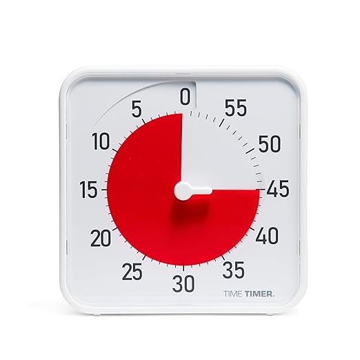 Time Timer Original 8" Visual Countdown Timer – Medium 60-Minute Classroom by TimeTimer