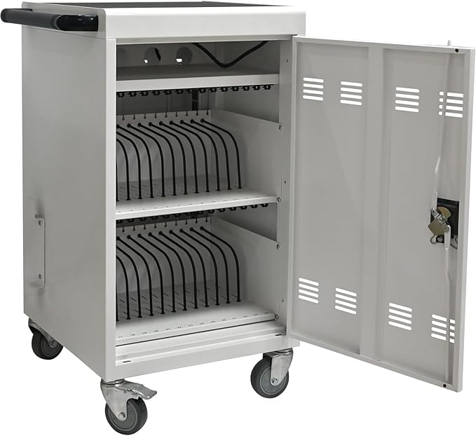 Aokleo 32 Devices Laptop Charging Cart, Tablet Storage Carts - Image 4