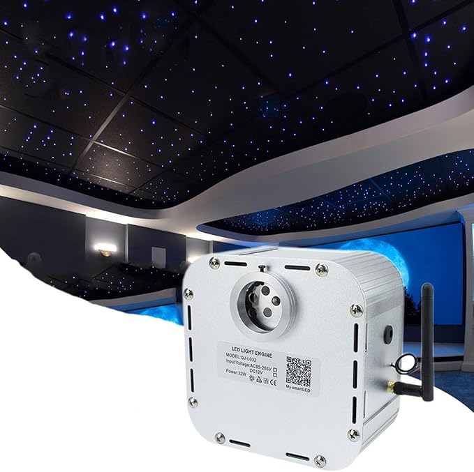 AZIMOM High Brightness 32W Twinkle Fiber Optic Light Source RGBW Light Box - Image 2