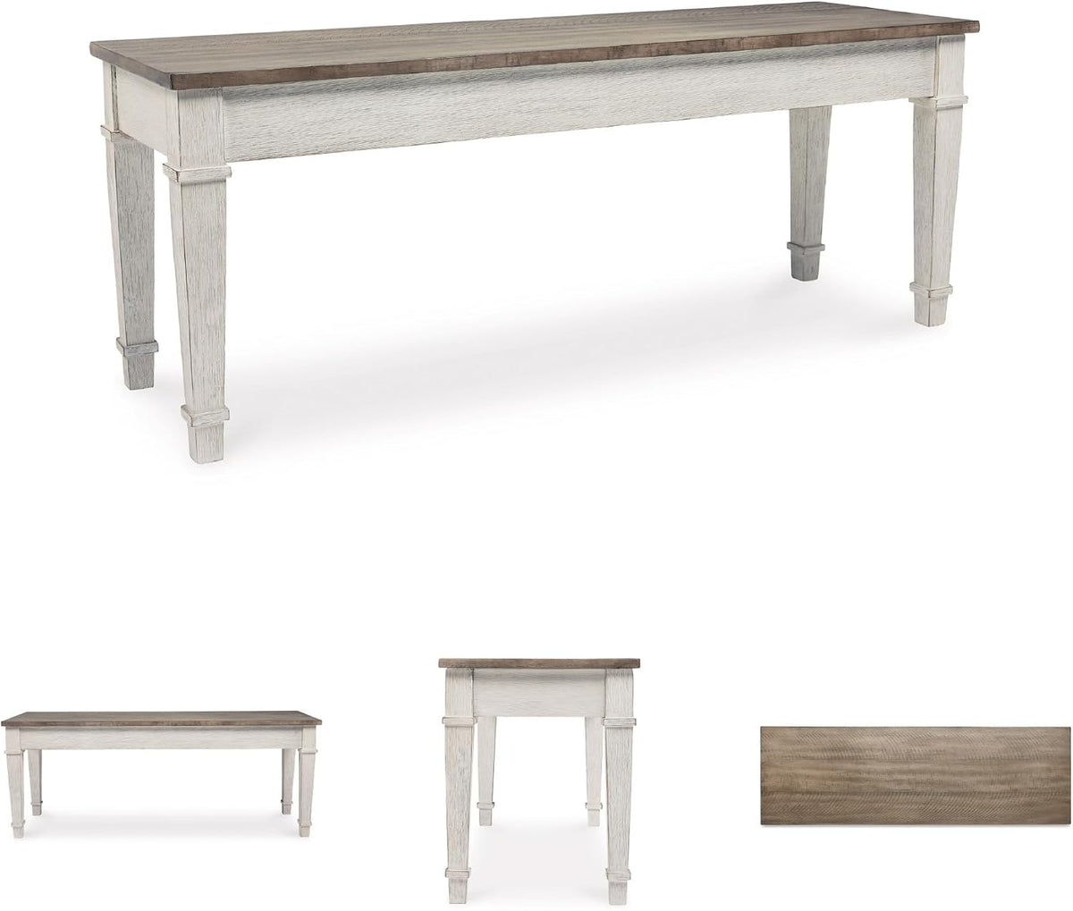 signature design by ashley skempton farmhouse storage bench, package contents