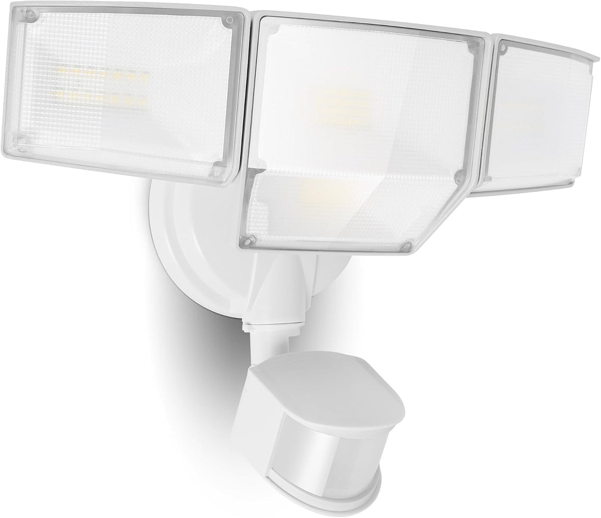 LUTEC 80W 9000LM LED Security Light Hardwire Motion Sensor Outdoor Lights