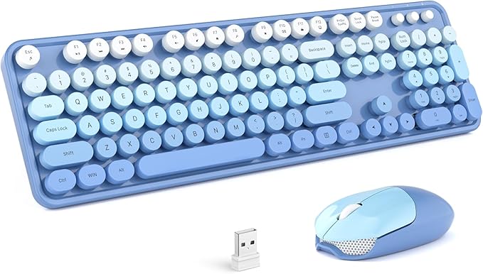 MOFII Wireless Keyboard and Mouse Combo, Full Size 2.4G Plug and Play by MOFII