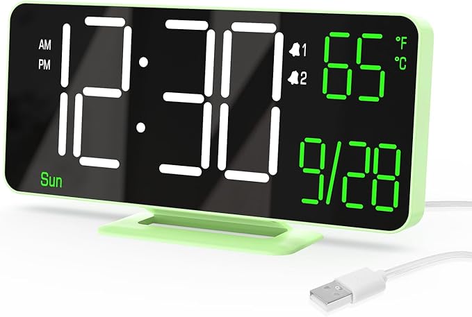 KOSUMOSU Small Digital Clock, 6.7in Alarm Clocks by KOSUMOSUTECHNOLOGY