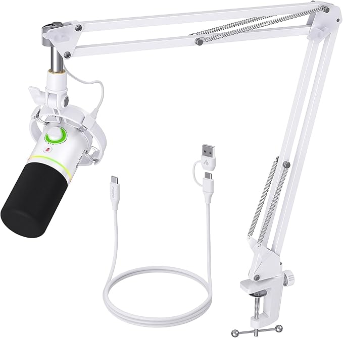 MAONO XLR/USB Dynamic Microphone Kit, RGB Podcast Mic by MAONO