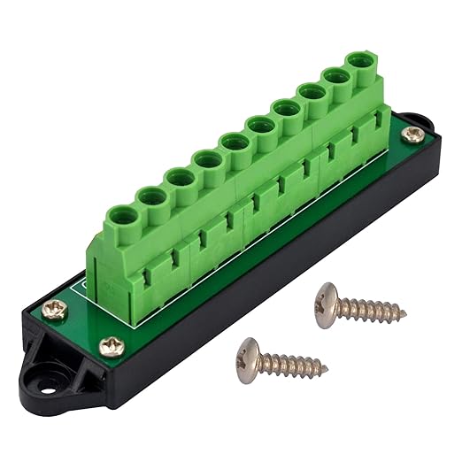 30Amp 300V 1x10 Position Terminal Block Distribution Module. OONO D-1661GP - Image 2
