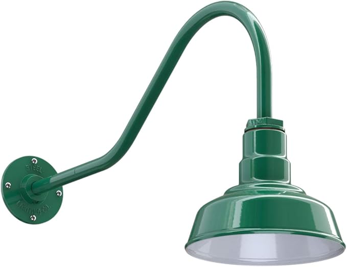 Steel Lighting Co. Hawthorne Barn Light | Outdoor Wall Mounted | 8 inch Dome | by SteelLightingCo