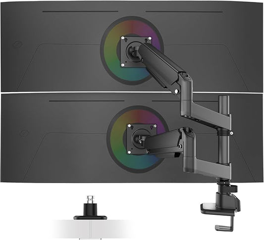 Ergounion Dual Monitor Arm for 13-49 Inch Ultrawide Screens, Heavy Duty Monitor by Ergounion