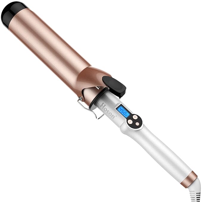 Hoson 2 Inch Curling Iron Large Barrel, Long Barrel Curling Wand Dual Voltage by Hoson