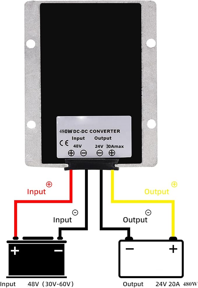 MGGi DC 36V 48V Step Down to 24V 20A 480W Converter Voltage Reducer, Waterproof - Image 3