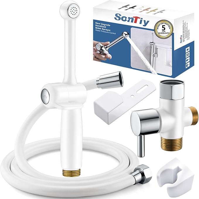 SonTiy Handheld Bidet Sprayer for Toilet, Adjustable Water Pressure Toilet Jet by SonTiy