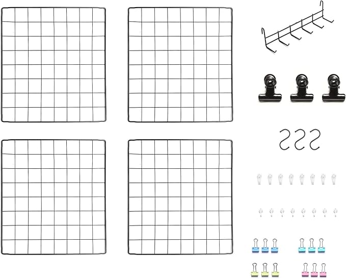 Feadily 4 Pack Metal Grid Wall Board Including 1 Hook Rack, Photos & Pictures - Image 2