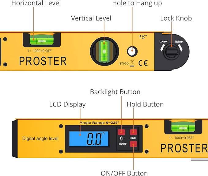 Proster Digital Angle Finder Gauge - Image 2