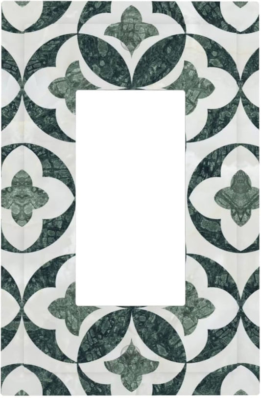 Bvtewkhz Green Luxury Modern Cubic Marble 1 Gang Single Rocker Decorative Light by Unknown