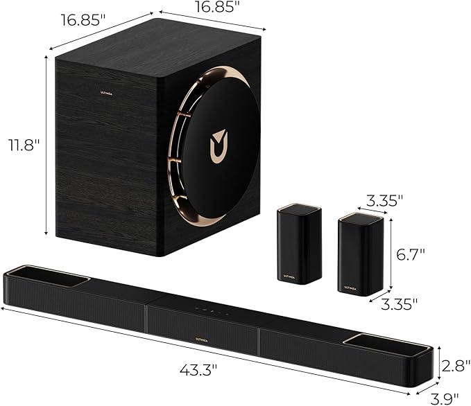 ULTIMEA Skywave X70 7.1.4ch Professional Wireless Surround Sound System - Image 9